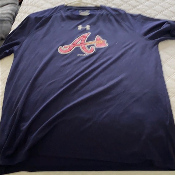 atlanta braves under armour shirt